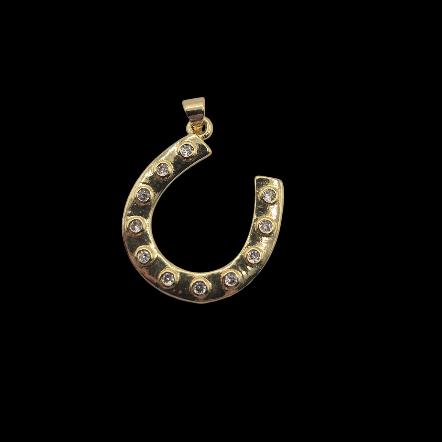 Crystal Studded Large Horseshoe
