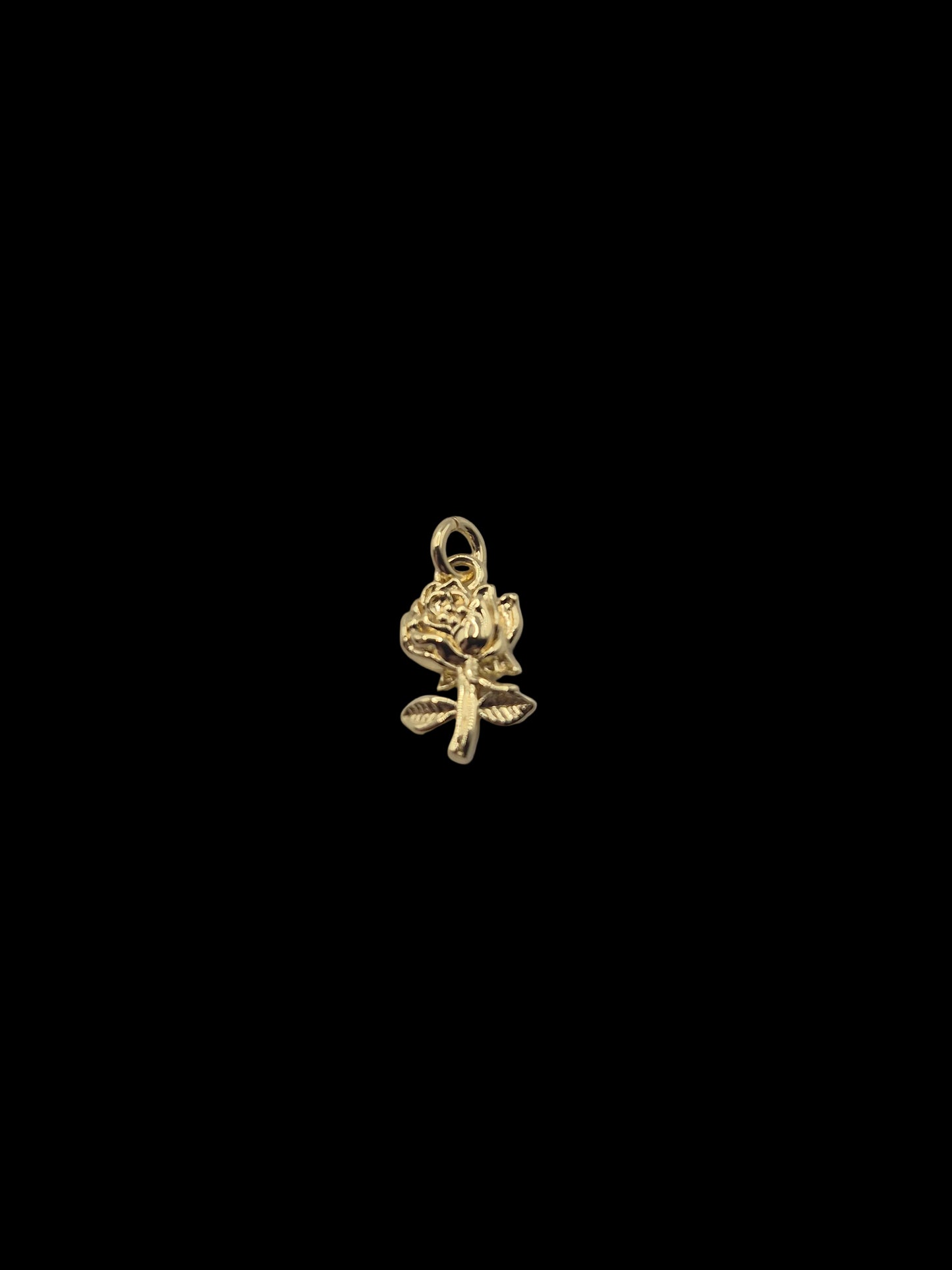 Gold Rose Charm
