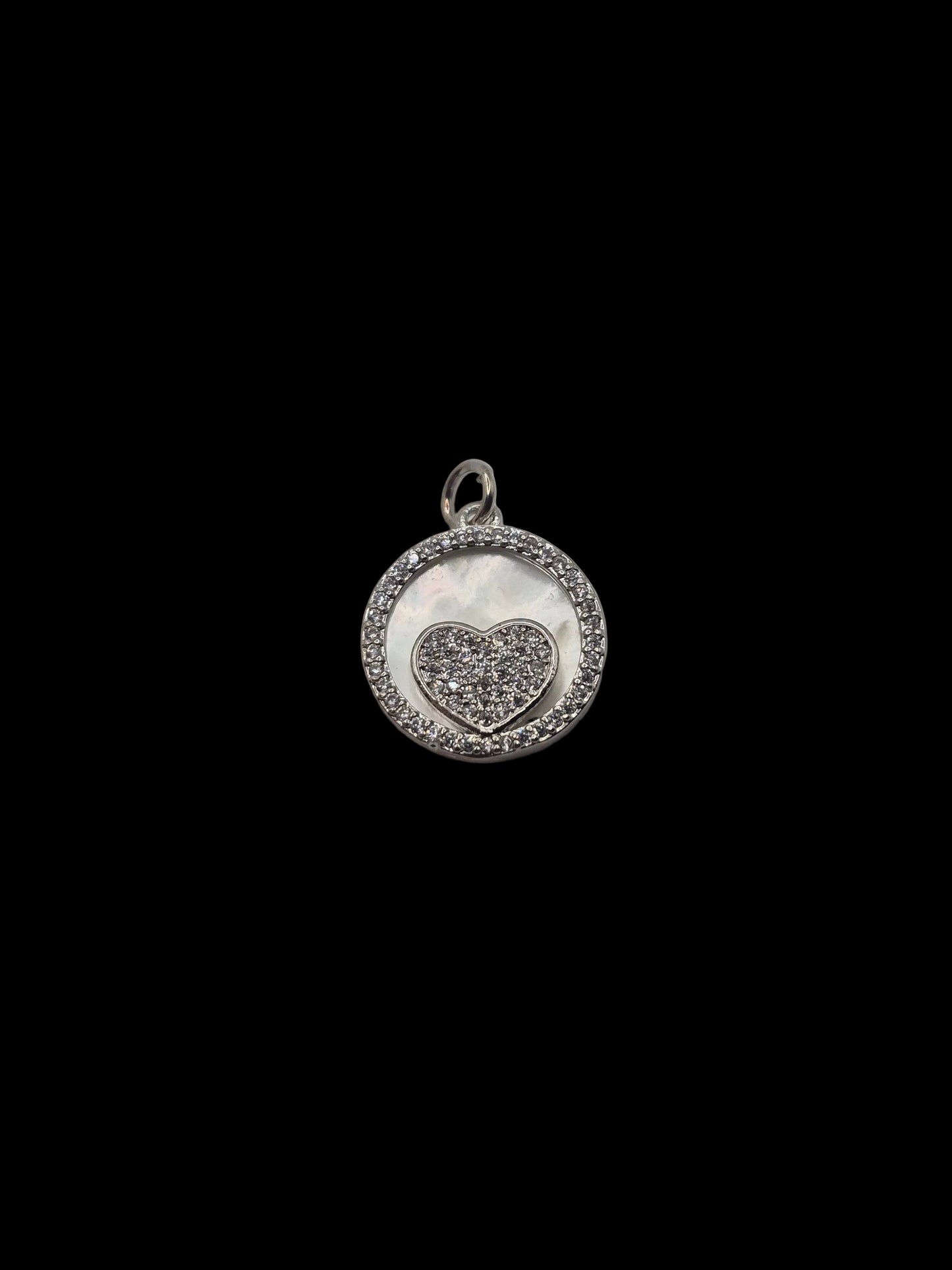 Round Heart Charm