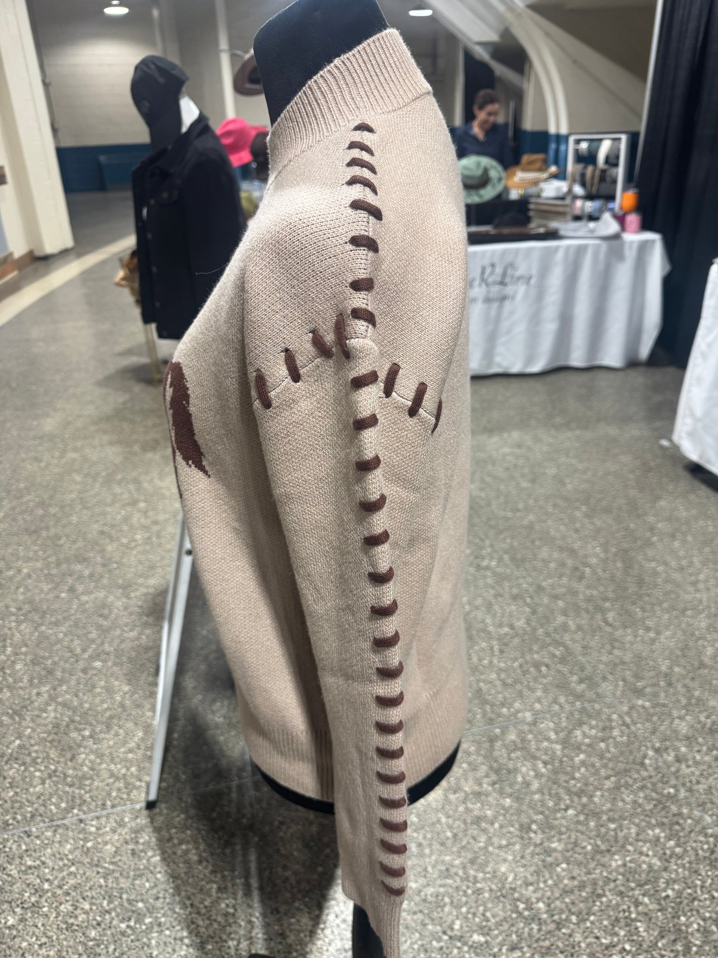 Green and Brown Horse Sweater