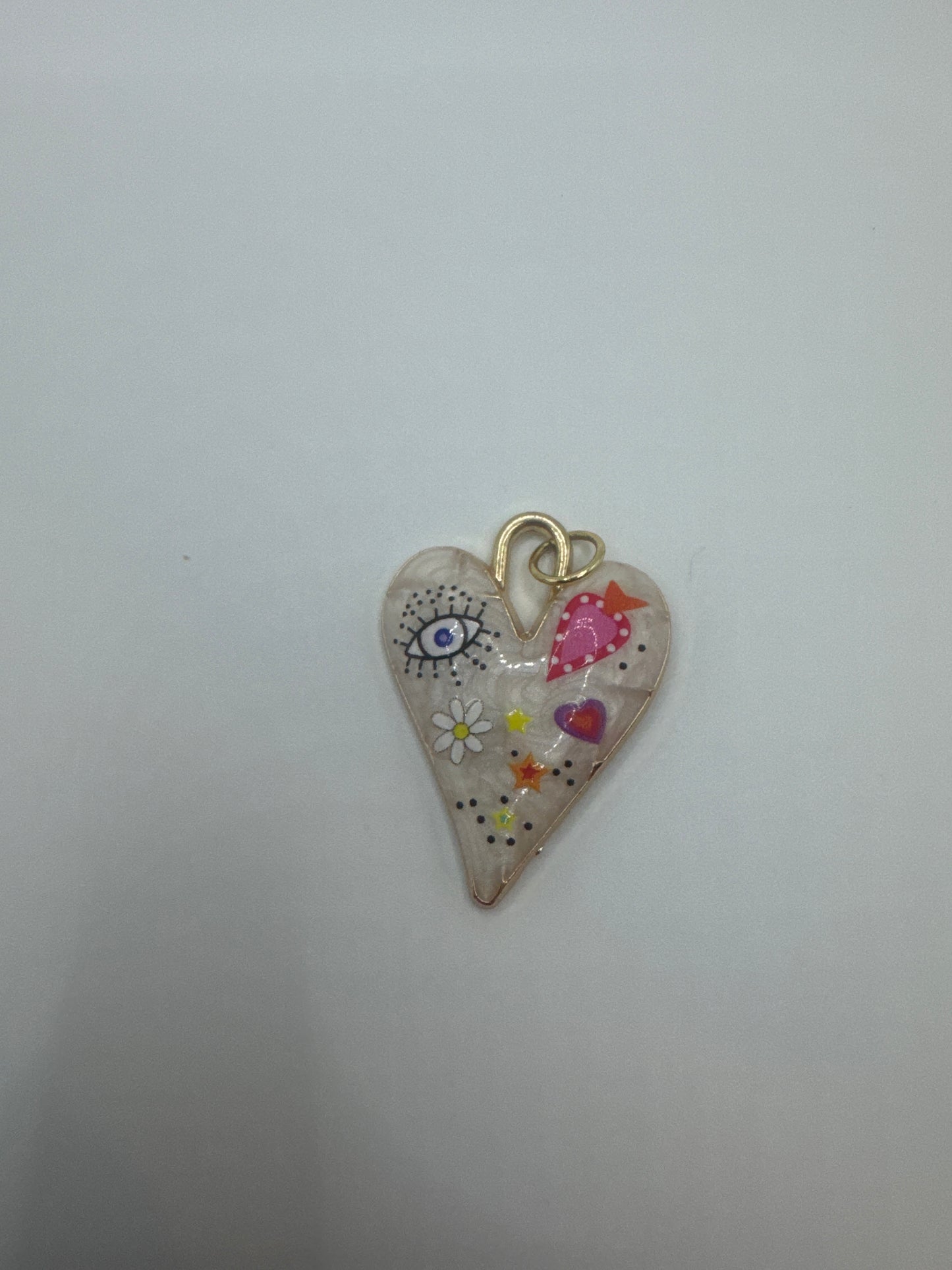 Graffiti Heart Charm
