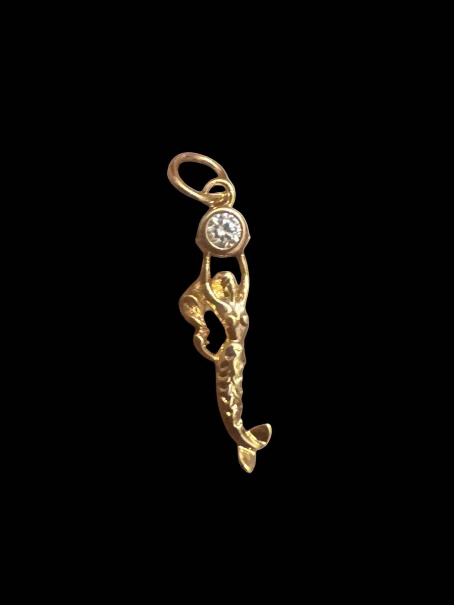 Gold Pave Mermaid