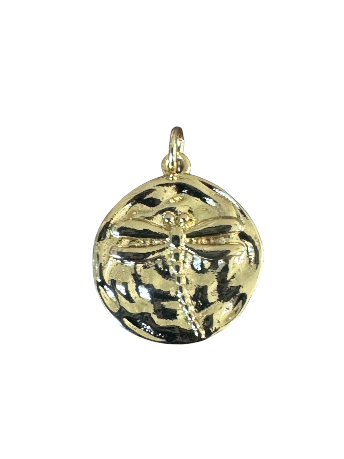 Gold Dragonfly Pendant