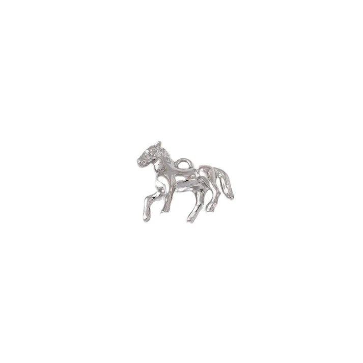 Silver Horse Charm