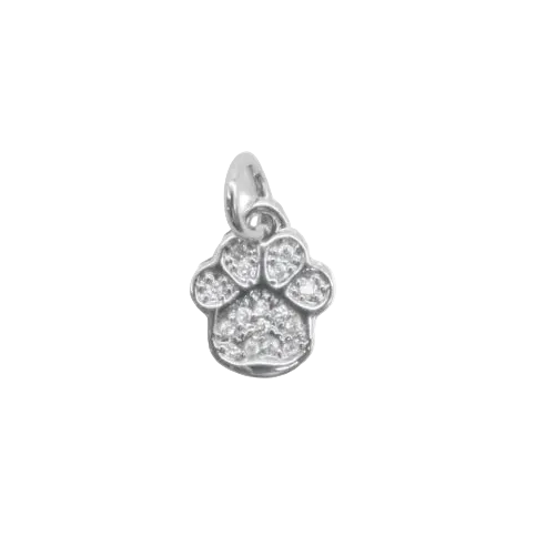 Silver Puppy Love Charm