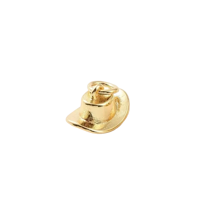 Gold Cowgirl's Crown Charm