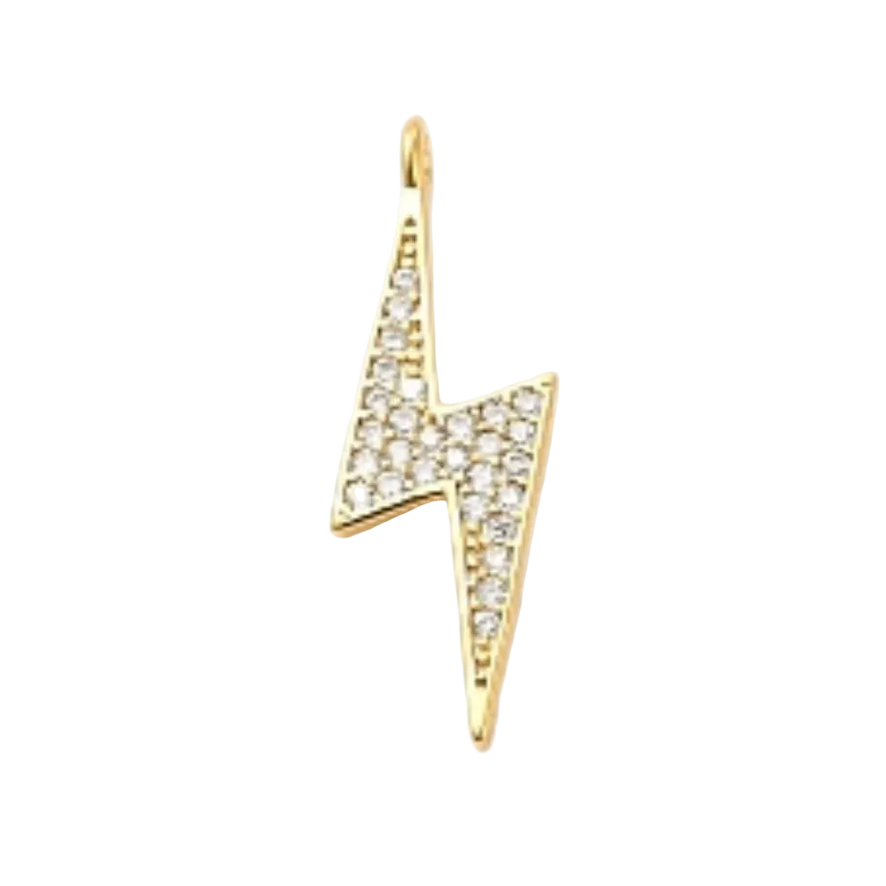 Gold Lightning Bolt Charm