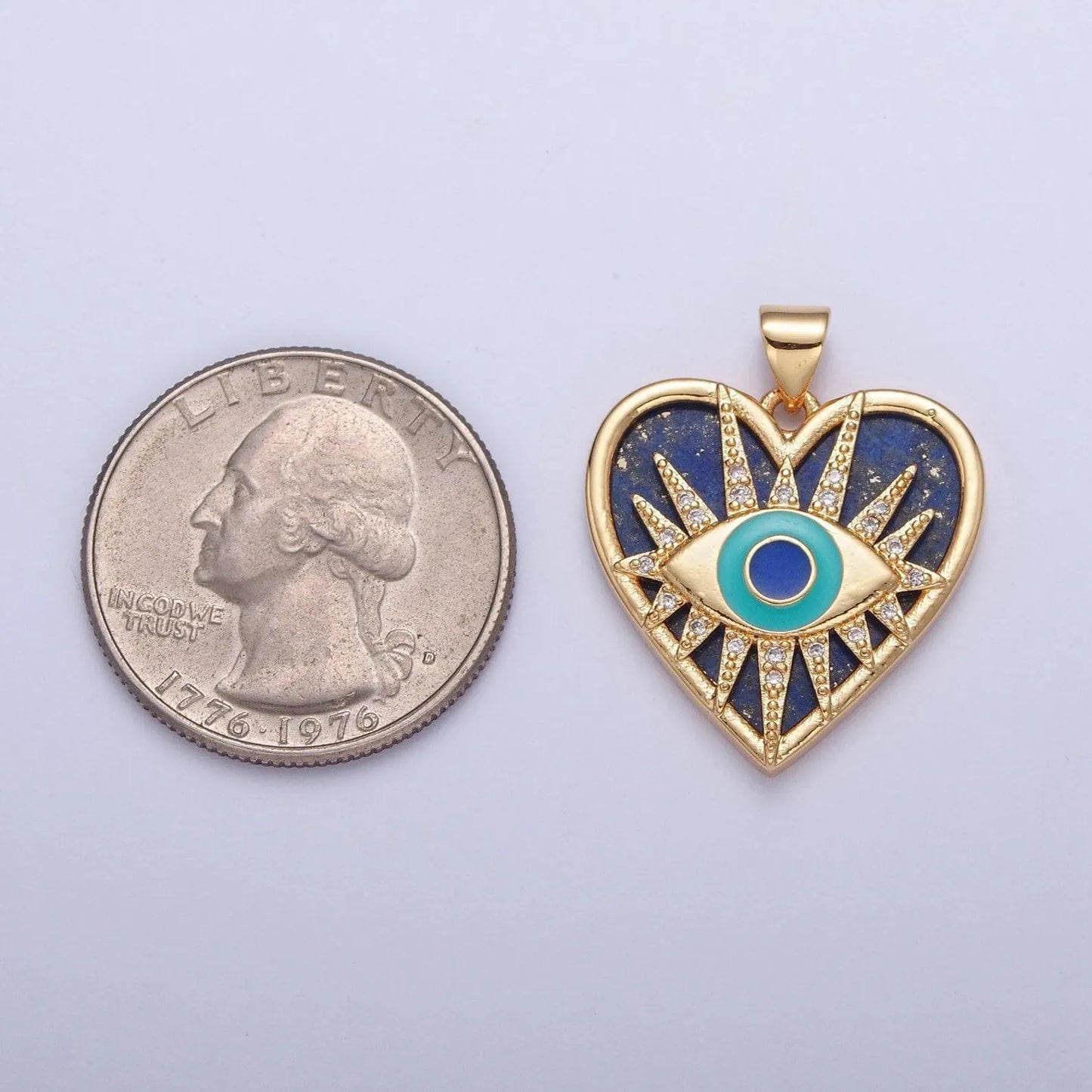 Gold Evil Eye Pendent