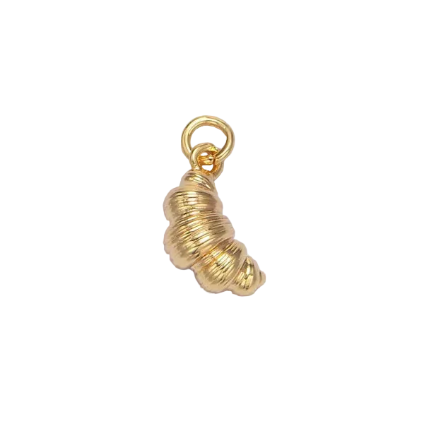 Gold Croissant Charm