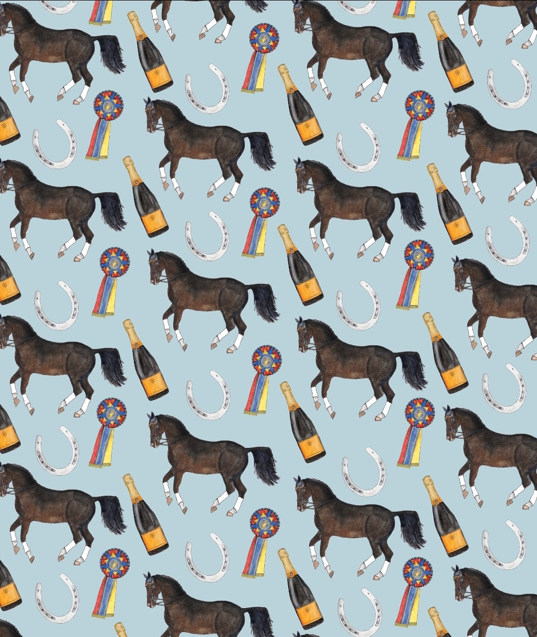 "Show Day" 25x15 Patterned Towel