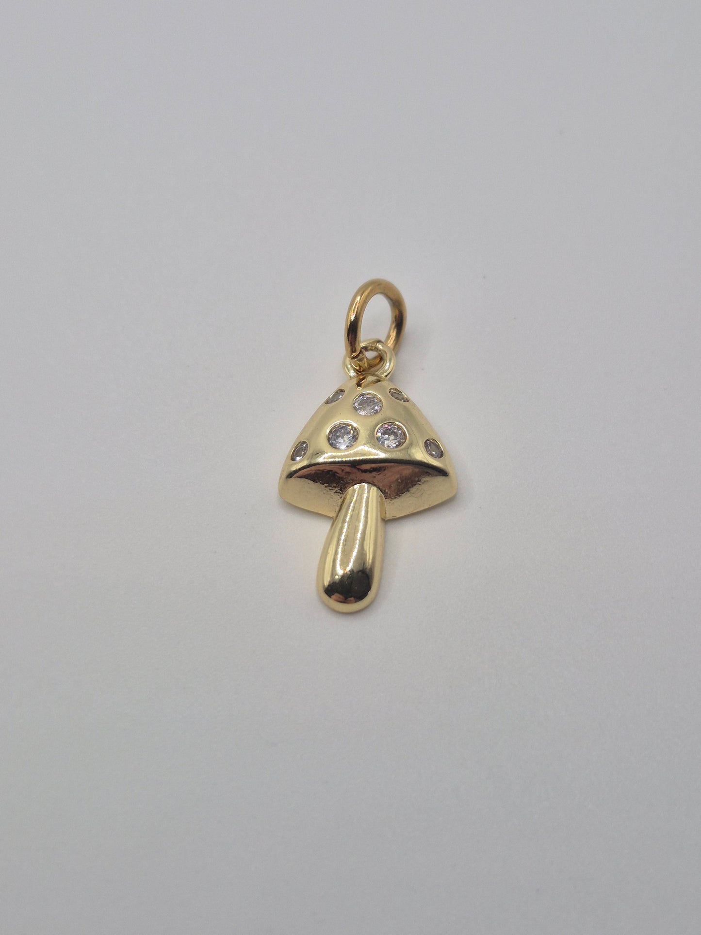 Gold Mushroom Charm
