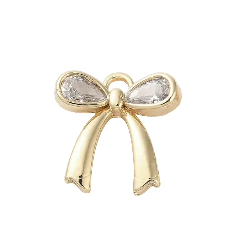 Gold Classy Bow Charm