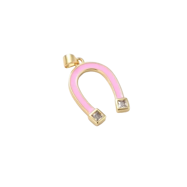 Gold Lucky Horseshoe Charm