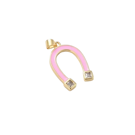 Gold Lucky Horseshoe Charm