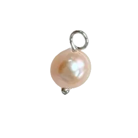 Silver Pearl Charms