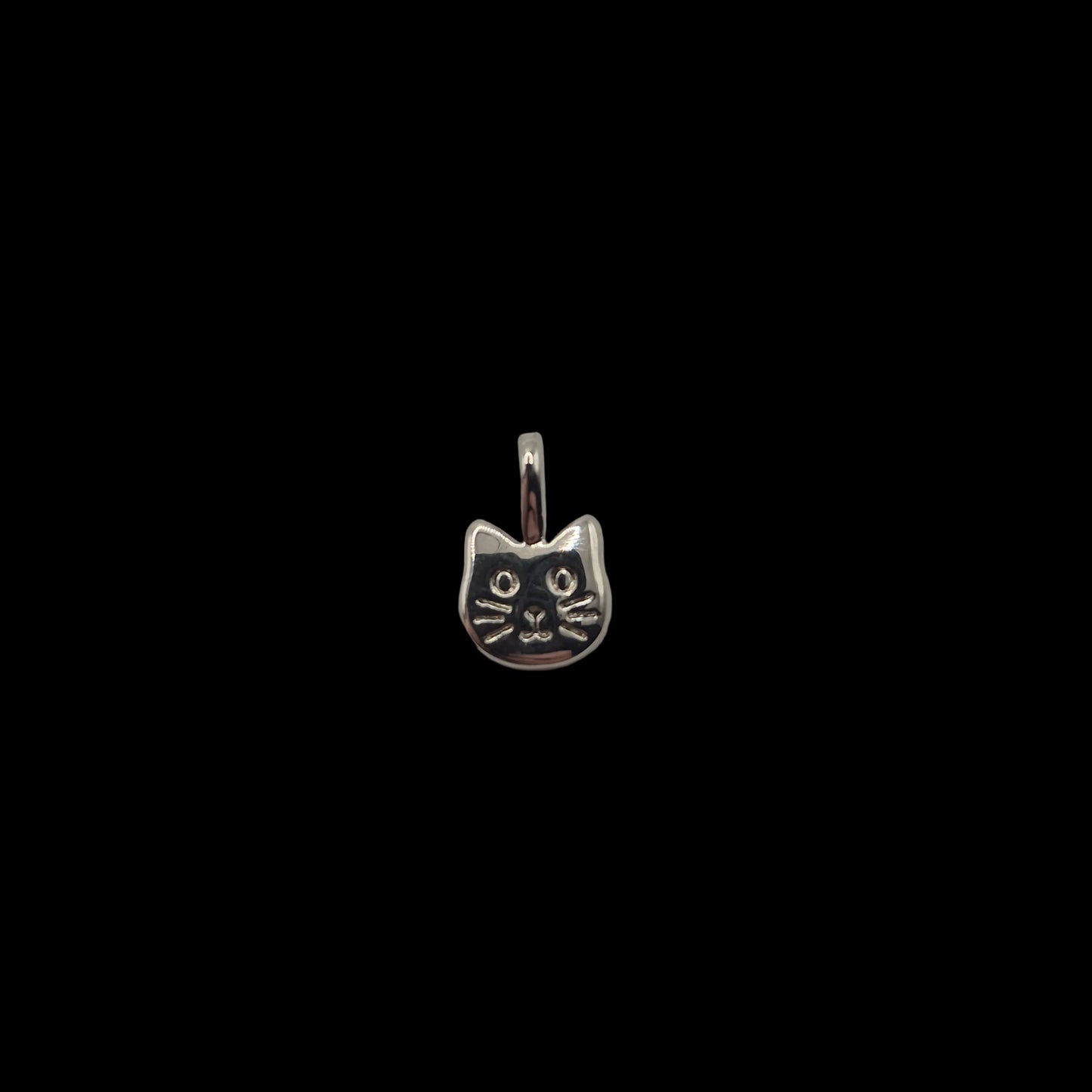 Silver Cat Charm