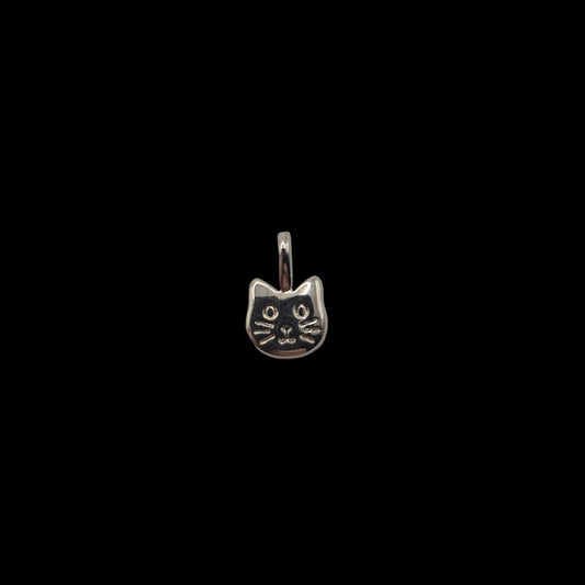 Silver Cat Charm