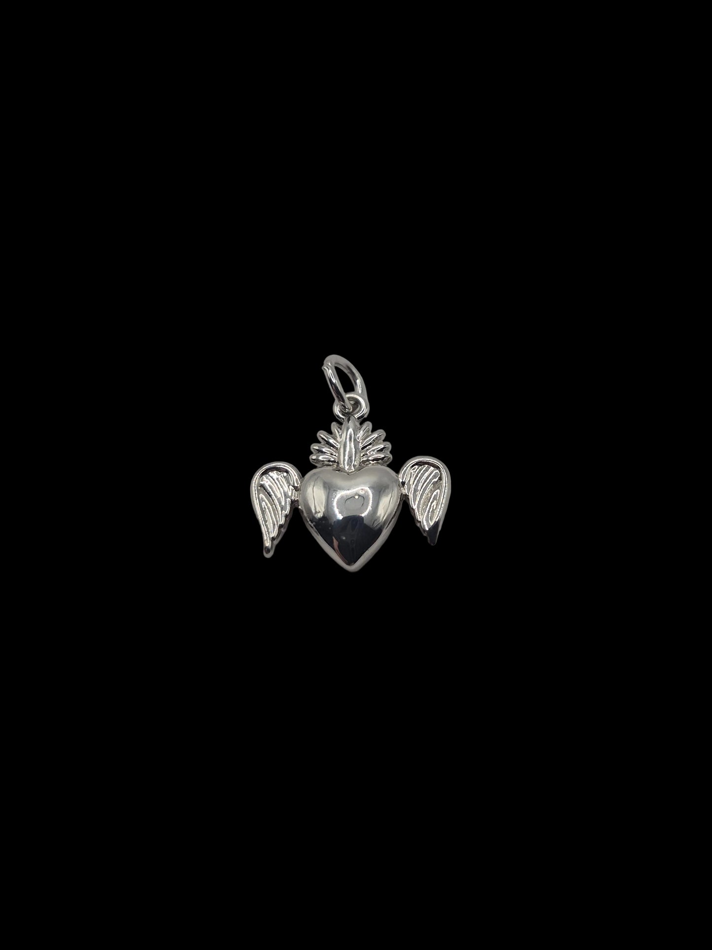 Winged Heart Charm