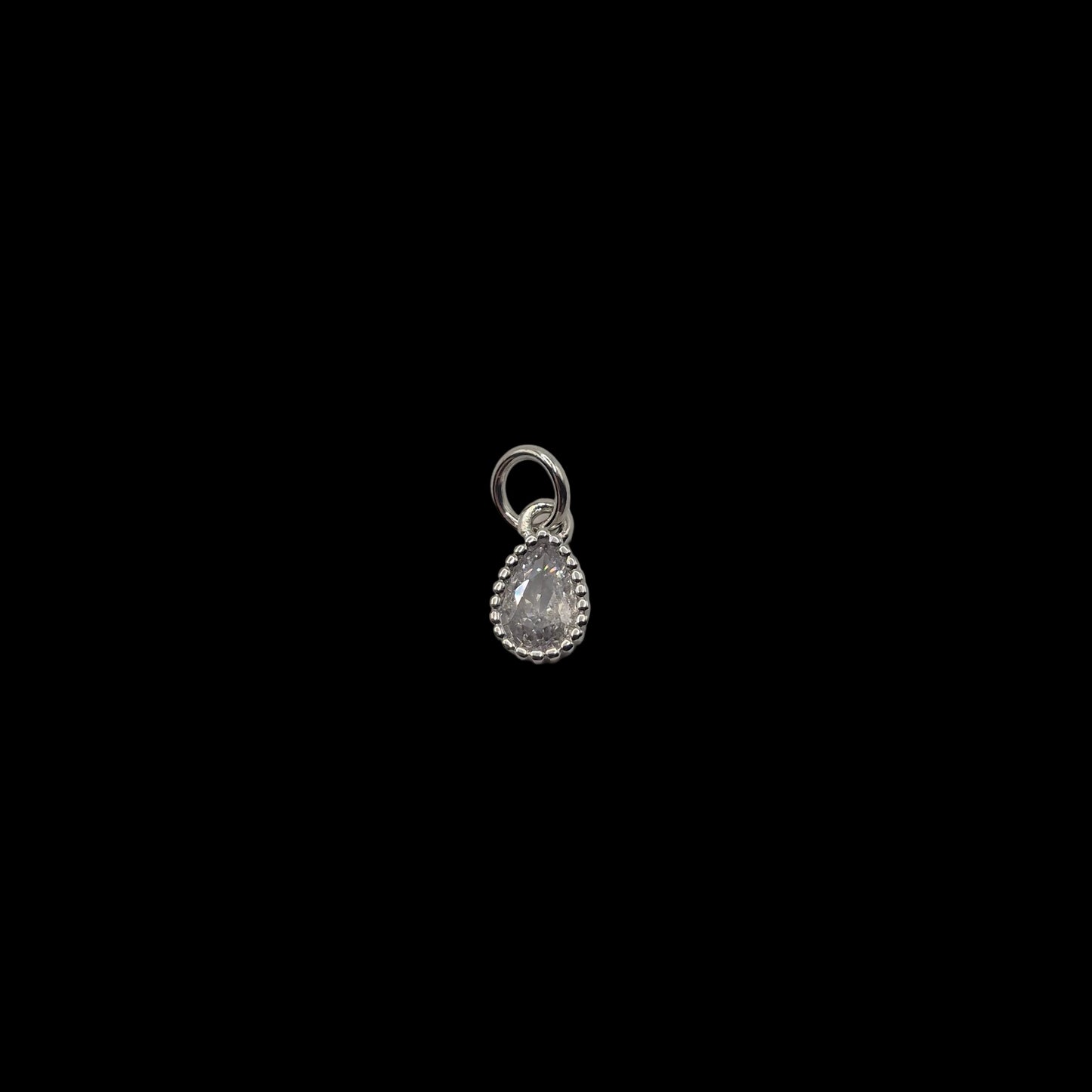Teardrop Crystal Charm