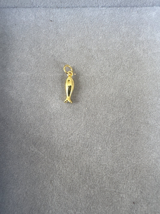 Gold Fishing Charm