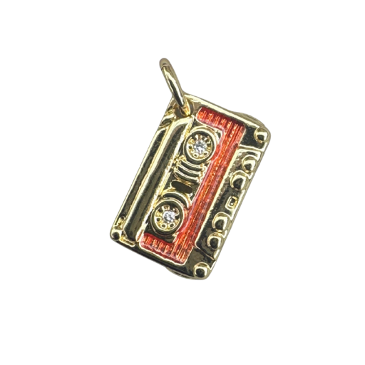 Retro Cassette Tape Charm