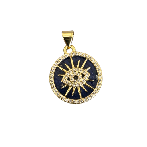 Cobalt Blue Evil Eye Pendant