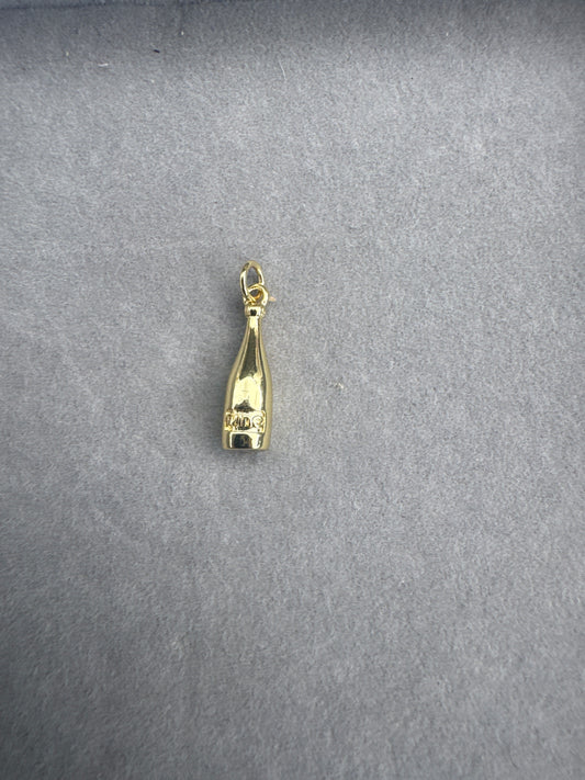 Dainty Gold Champange Charm