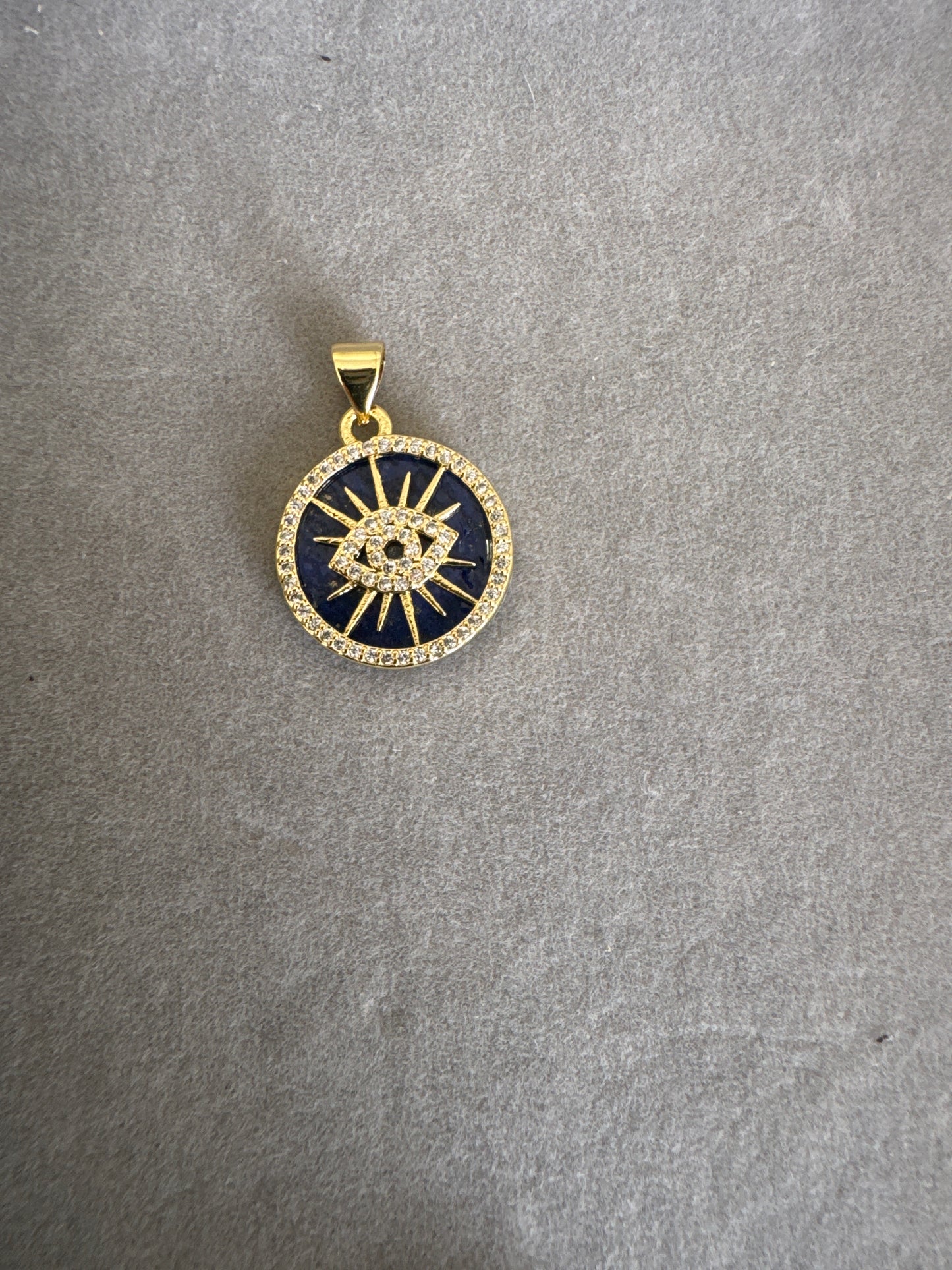 Cobalt Blue Evil Eye Pendant