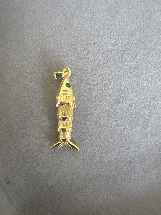 Moveable Gold Fish Charm