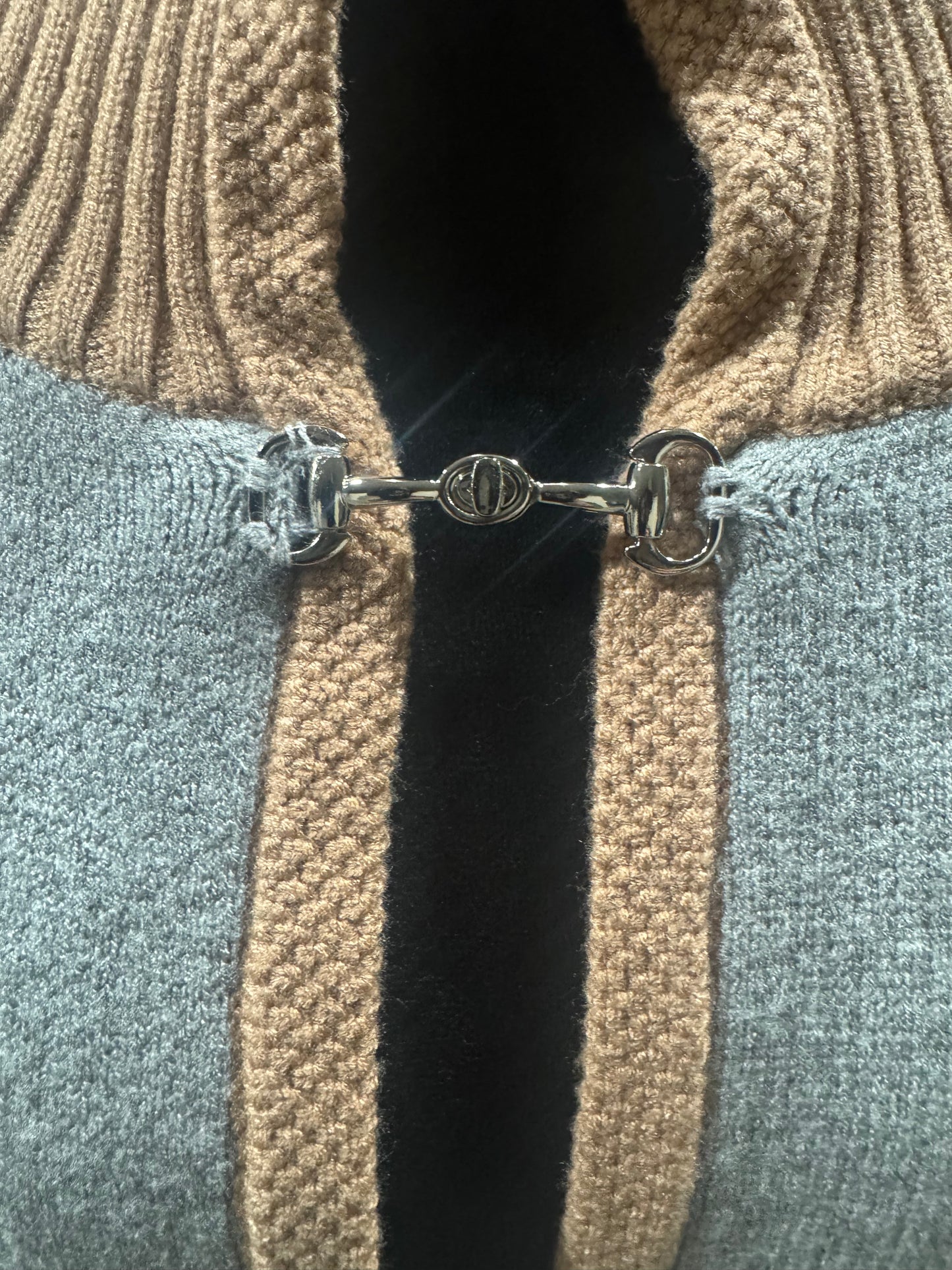 Black/Brown and Grey/Brown Bit Horse Sweater