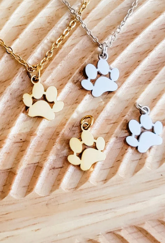Engraveable Paw Print Necklace
