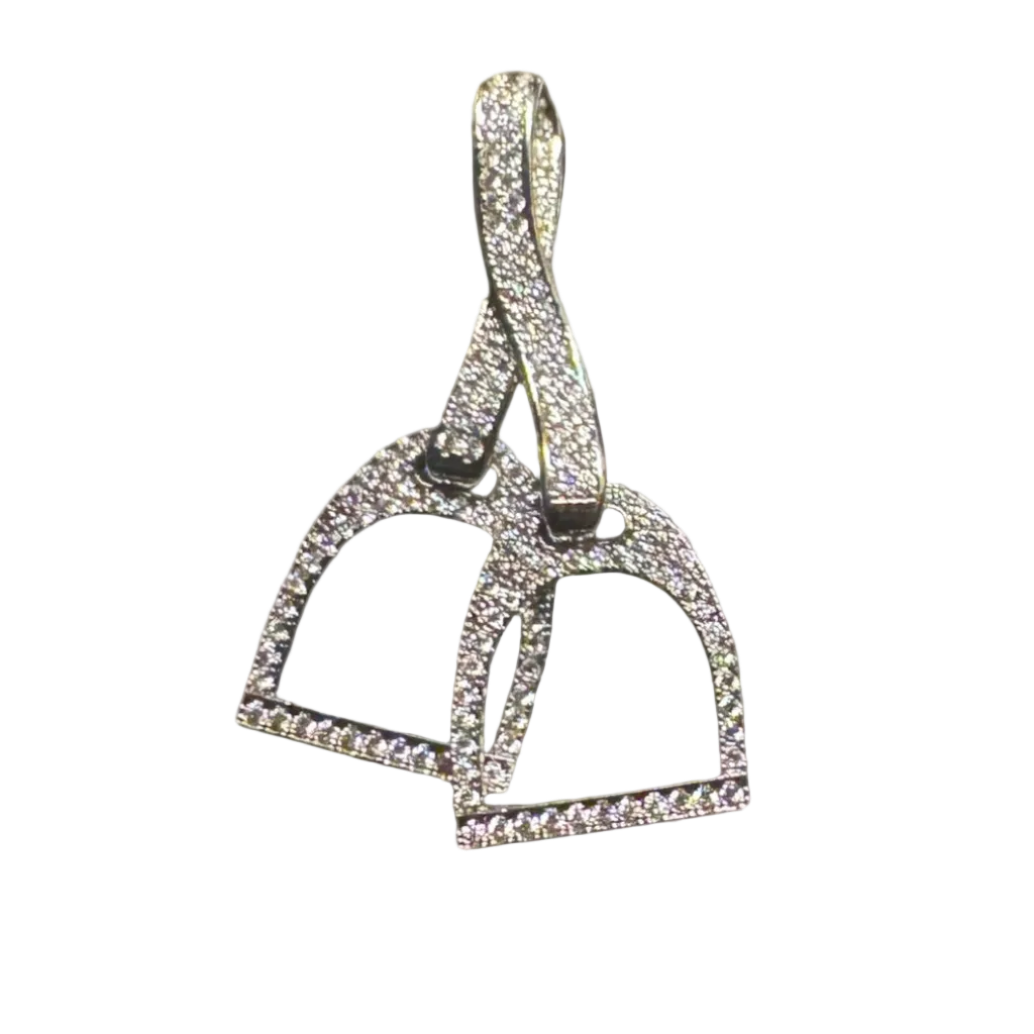 Silver Ornate Stirrup