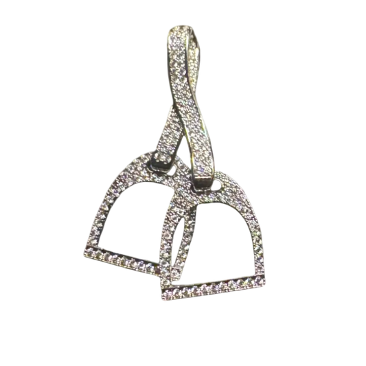 Silver Ornate Stirrup