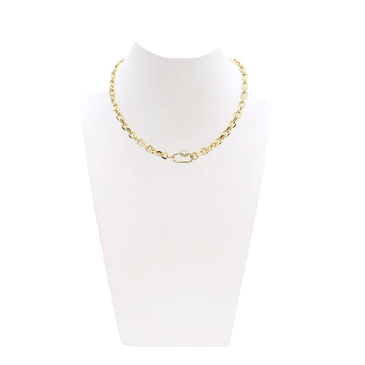 Gold Venice with Small lock necklace