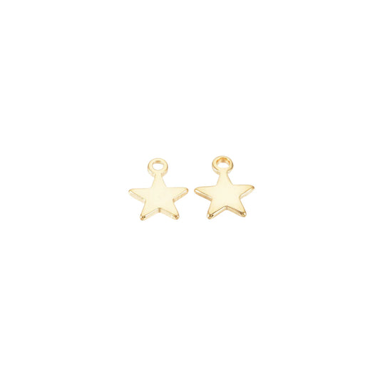 Gold Little Wishing Star Charm
