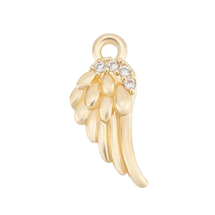 Gold Spread Your Wings Charm
