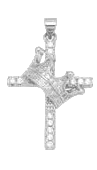Cross and Crown Charm