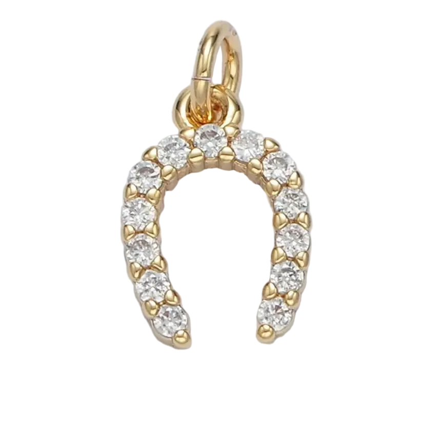 Gold and Silver Star-Studded Horseshoe