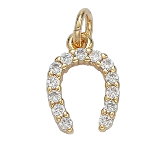 Gold and Silver Star-Studded Horseshoe