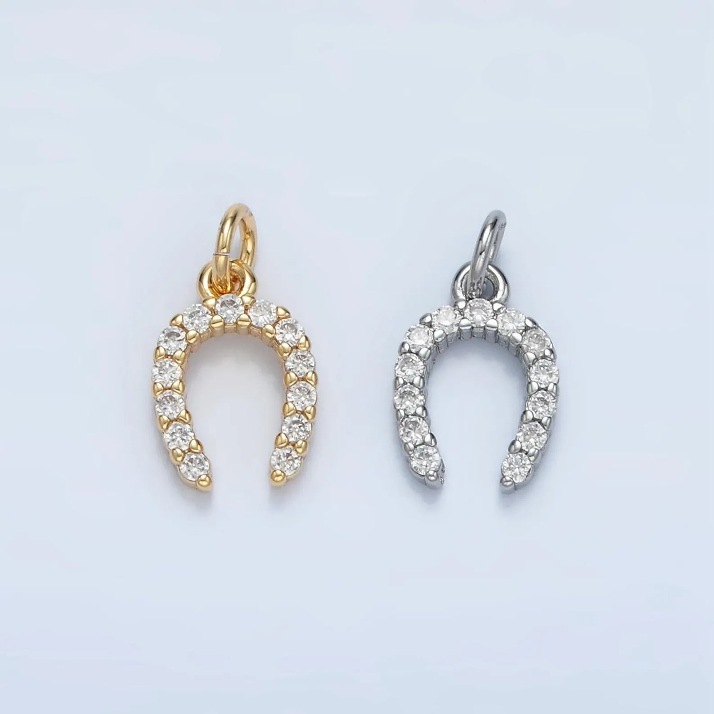 Gold and Silver Star-Studded Horseshoe