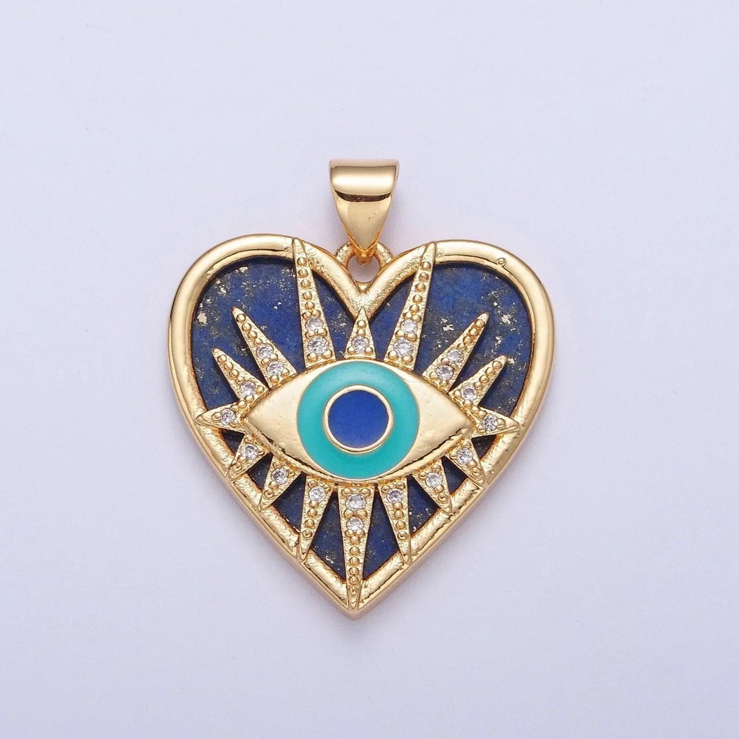 Gold Evil Eye Pendent