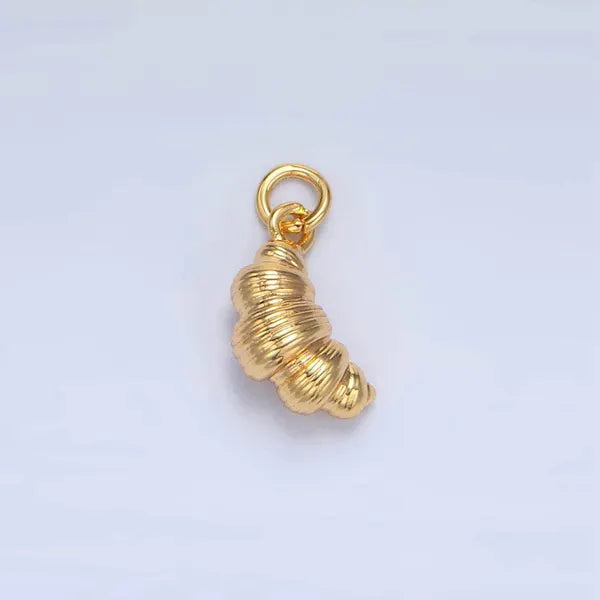 Gold Croissant Charm