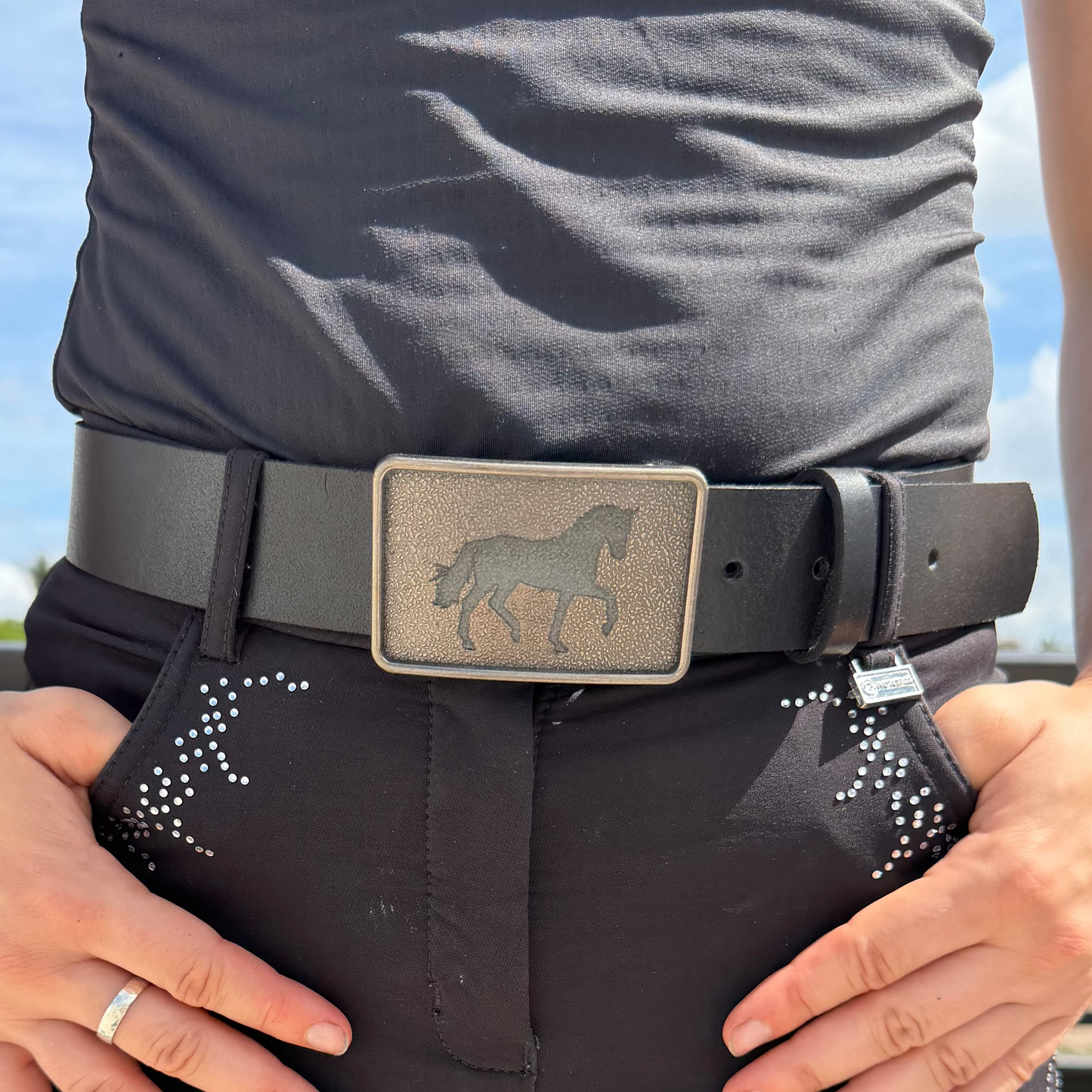 Engraved Belt and Buckle Set