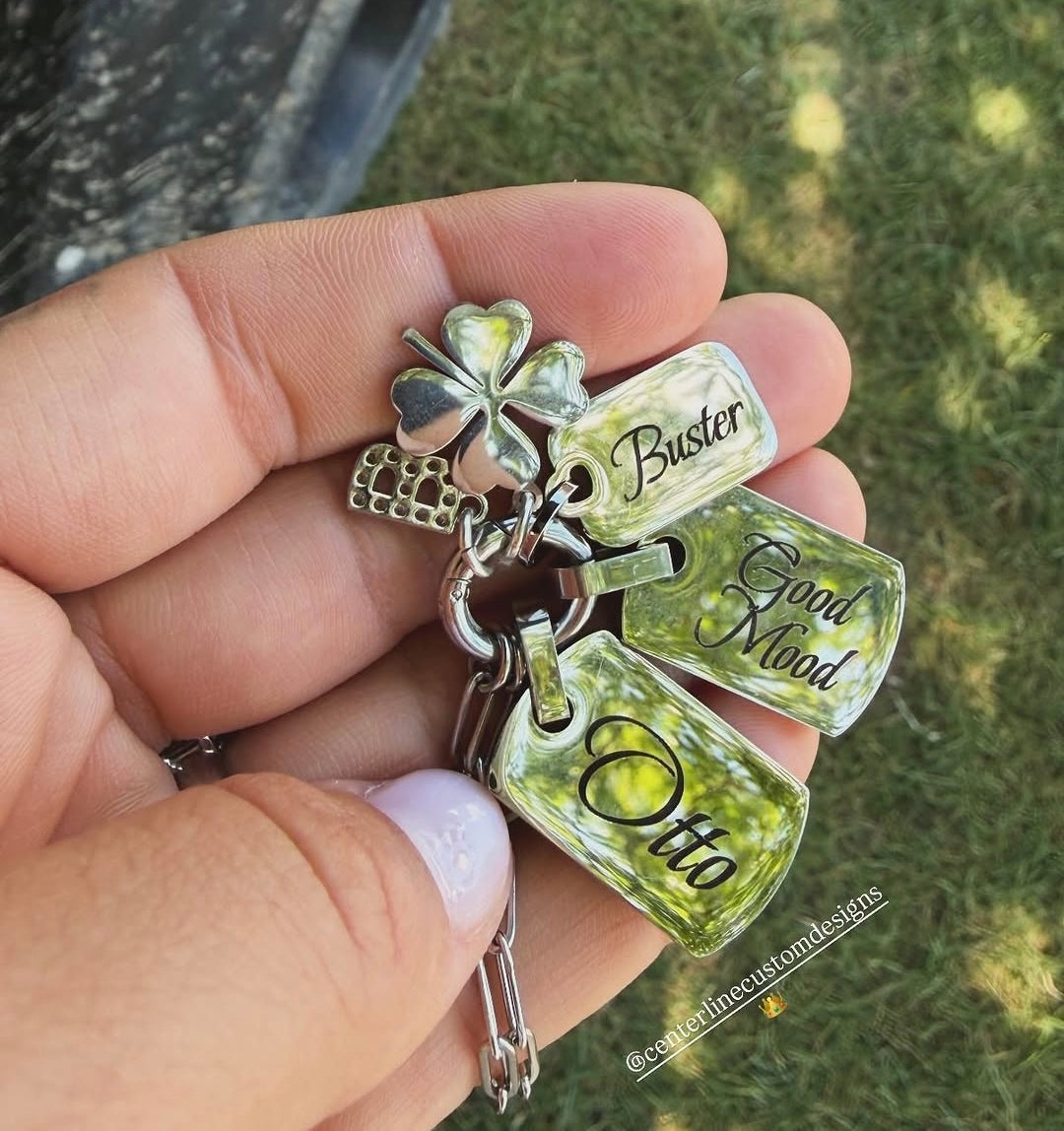 Large Engraveable Dog Tag