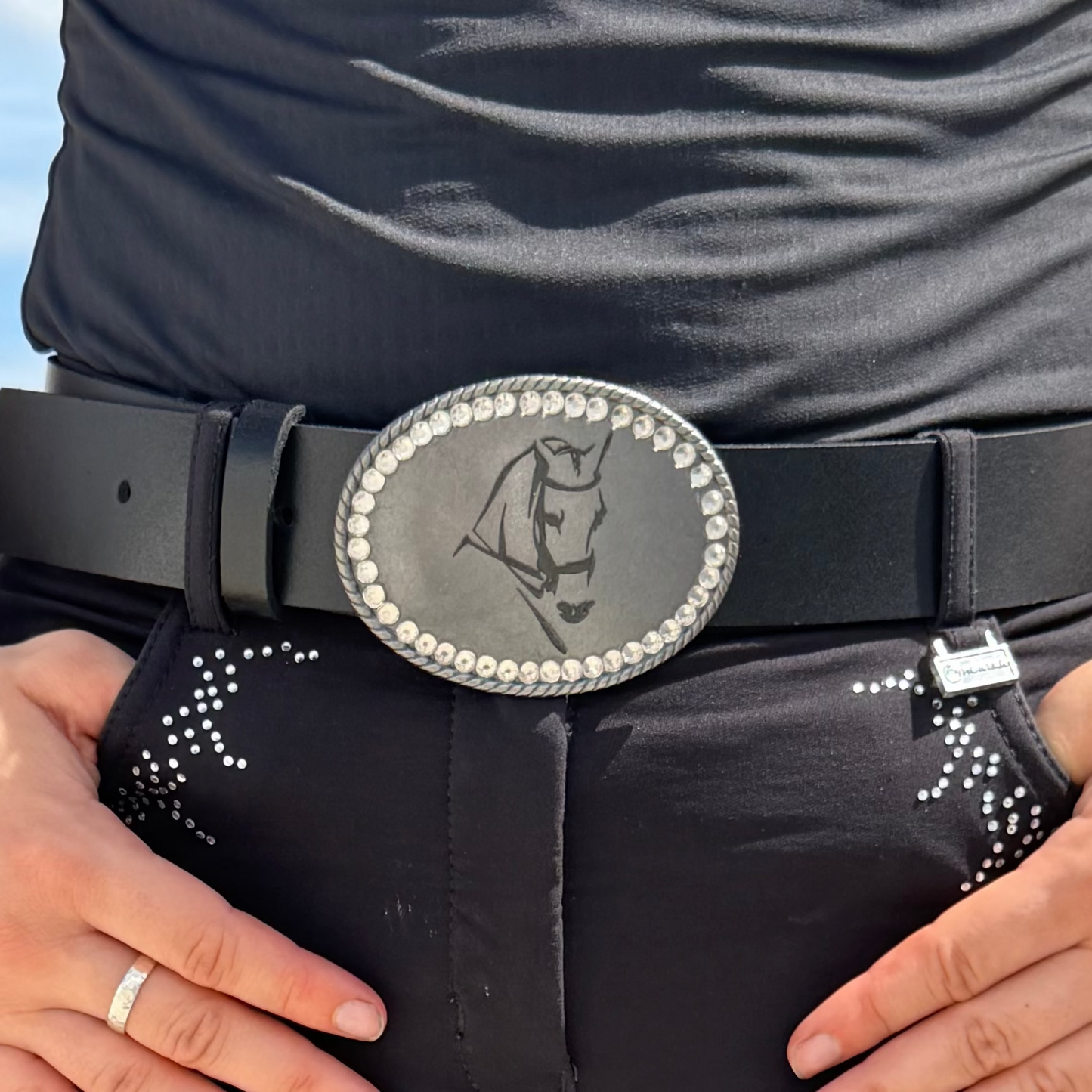 Engraved Belt and Buckle Set